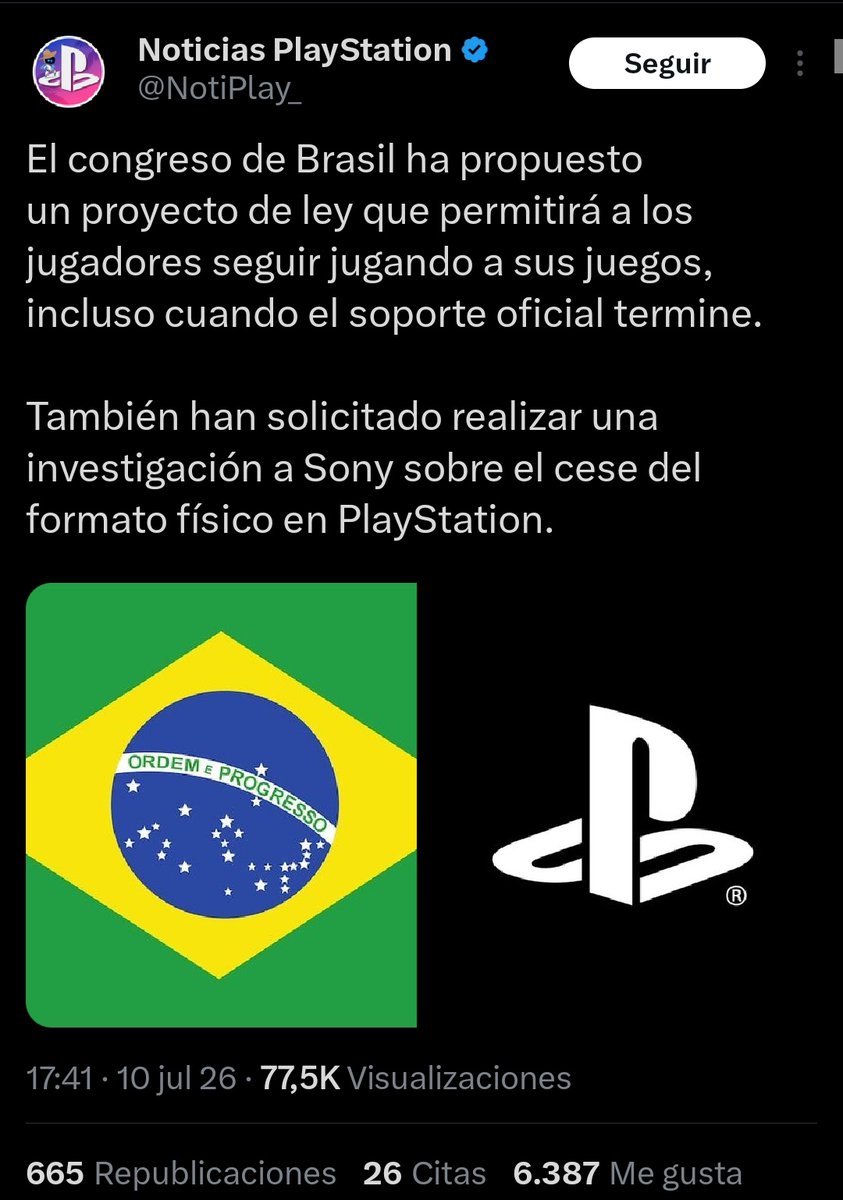 AlbertoRG_82's tweet photo. Ay. Brasil de mis amores.
#BoycottSony #BoycottPlaystation
#physicalgamesforever #PhysicalGamesMatter #PhysicalMediaForever @Sony @PlayStation  #HoldTheLine https://t.co/d7deJEKSoW