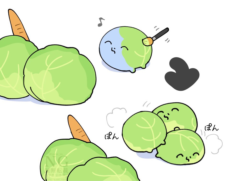 yurui_yo's tweet photo. 丸キャベツ作戦🥬 https://t.co/dsg2hqQfus