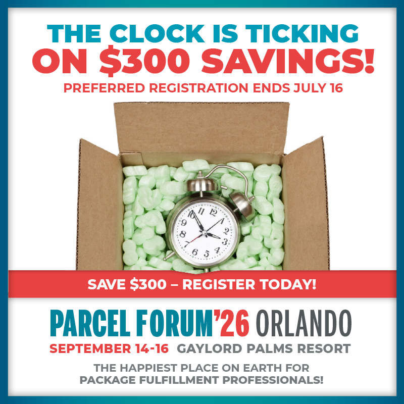 PARCELForum's tweet photo. The clock is ticking on $300 savings.

Preferred registration for PARCEL Forum ’26 ends July 16. Lock in your rate now and join us in Orlando this September.

👉 https://t.co/9R8qFSSMN4

#PARCEL26Orlando https://t.co/N5B3A3PagG