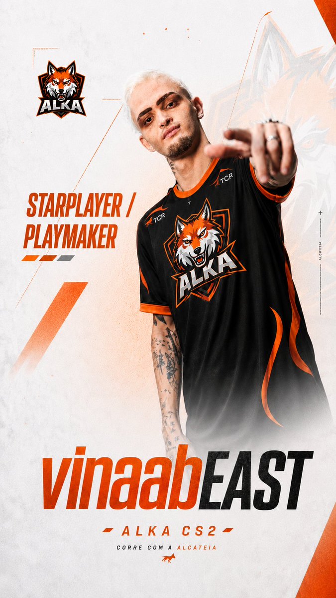 alkaesportsbr's tweet photo. TALENTO PARA QUEBRAR O ROTEIRO. ⚡🐺

Mecânica afiada, confiança e criatividade para transformar qualquer brecha em vantagem.

O @vinaabEAST  acelera o jogo, desequilibra a defesa e aparece quando a Alcateia mais precisa.

Starplayer / Playmaker
 vinaabEAST — Alka CS2 🧡 https://t.co/ZeoP8fThoh