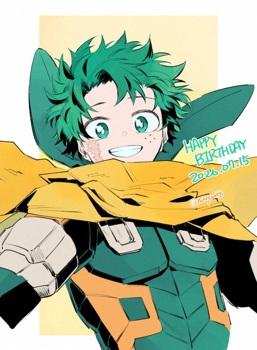 緑谷出久 「#緑谷出久生誕祭2026 #緑谷出久誕生祭2026」|잇소のイラスト