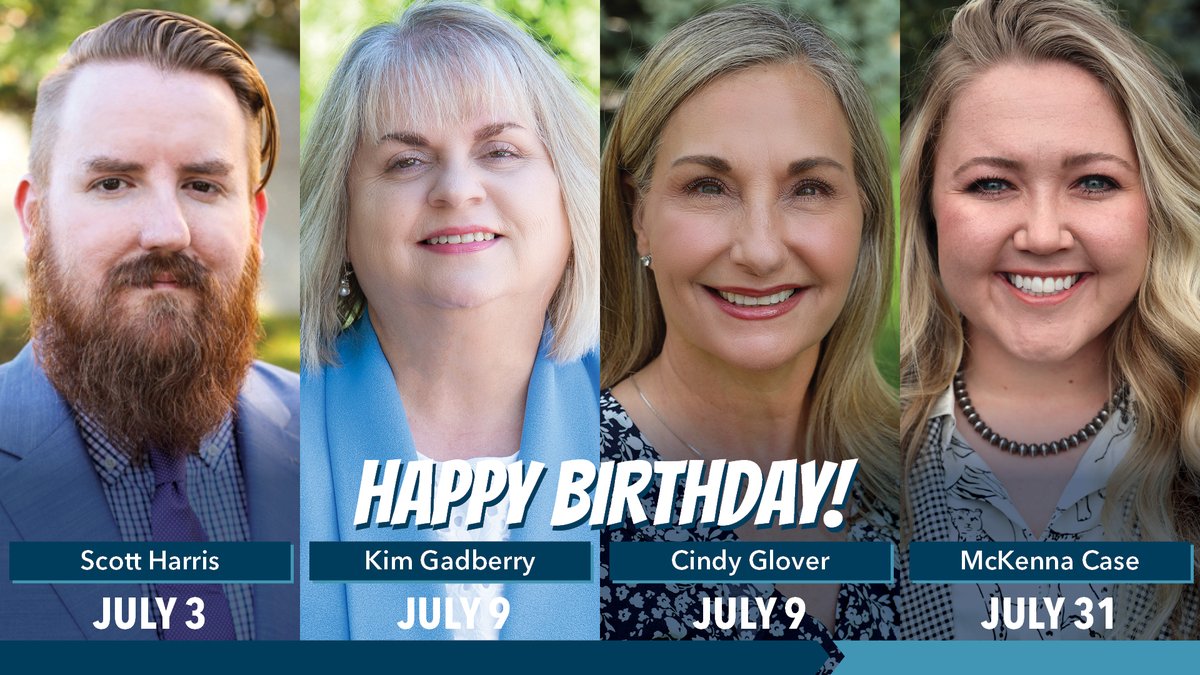 okstatechamber's tweet photo. 🎉 Happy Birthday to these four amazing members of The State Chamber team who are celebrating this month!

Thank you for your hard work on behalf of Oklahoma's business community. We appreciate all you do &amp; hope you each have a fantastic birthday and a wonderful year ahead! 🎂🎈 https://t.co/Cwpx9Wfrr3