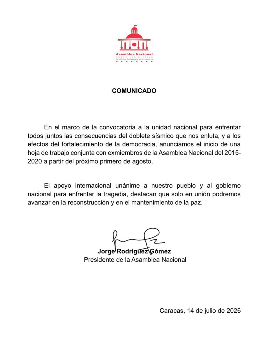 Asamblea_Ven's tweet photo. COMUNICADO https://t.co/nrjhfxqbW7