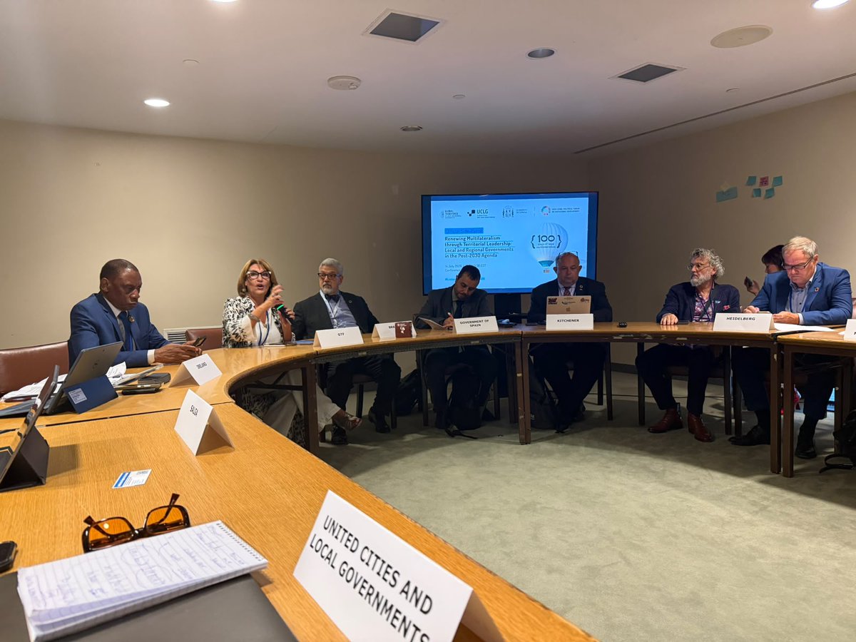 uclg_org's tweet photo. 🔵 #HLPF2026 Renewing Multilateralism through Territorial Leadership: Local and Regional Governments in the post-#2030Agenda

💬 We need to build new alliances, and we need to know how we want to build them. Because we are the sphere of governments, we impact people's lives everyday and we can make agendas a reality through public service provision.

🗣️ @UCLG_Saiz, Secretary General of UCLG