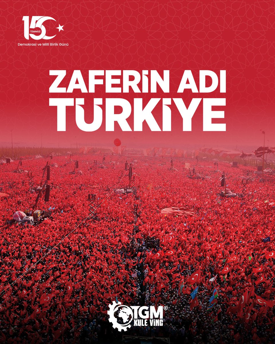 tgmkulevinc2011's tweet photo. 15 Temmuz Demokrasi ve Millî Birlik Günü’nde; ülkemizin bağımsızlığı, demokrasimizin korunması ve millî iradenin üstünlüğü uğruna mücadele eden aziz şehitlerimizi rahmetle, kahraman gazilerimizi minnet ve saygıyla anıyoruz.🇹🇷

#15Temmuz #DemokrasiVeMillîBirlikGünü #Millîİrade https://t.co/7seYynyVS3