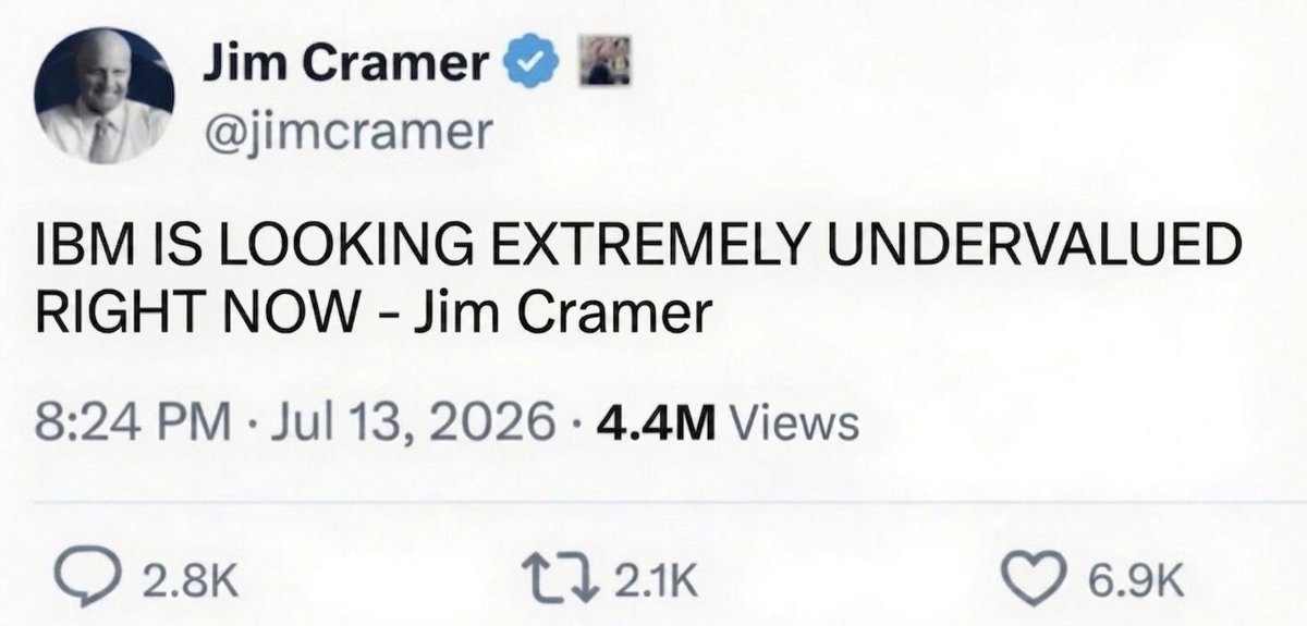 2157mill's tweet photo. How does Jim do it?🤣🤣 $IBM https://t.co/HvK2k8Mi72