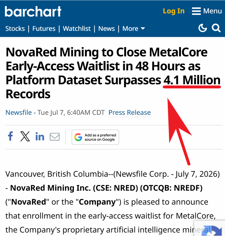 LuvVinish's tweet photo. Forget the copper price for a second - look at how much production disappeared from only 2 major mines.

Escondida lost 17.6% of output.

Collahuasi lost 19.3%.

Together, they produced 139,800 tonnes in the reported period, while Chile’s broader output decline reached 15–20%.

And this is happening in the country responsible for roughly 50% of global copper exports, with copper contributing more than 10% of national GDP.

For me, that concentration is the real risk.

$NRED is working at the discovery end of the problem. MetalCore combines about 1.5M geochemistry records, 1.4M wells and 800K+ mineral-deposit records to help rank where exploration capital should go.

Missing tonnes create urgency. Better data can create the next opportunity.

For your consideration, not financial advice.

$AAL $TSLA $META
