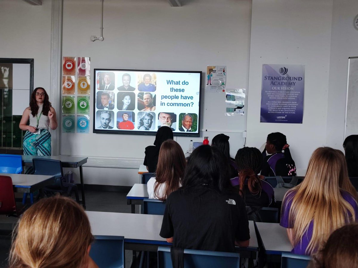 StangroundAcad's tweet photo. 🔬 Inspiring future women in STEM!
Our students visited @Cambridge_Uni for a Girls in Engineering workshop and welcomed Dr Rebecca Williams to discuss her dementia research with our female Triple Science students. 🧠✨
#STEMenist #WomenInSTEM #FutureScientists #STEMEducation https://t.co/XVtEogodnb