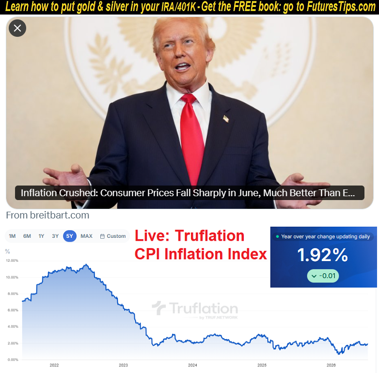 FuturesTip's tweet photo. JUN CPI Y/Y: 3.5%, 3.8% EXPECTED, MAY@4.2%
JUN CORE CPI Y/Y: 2.6%, 2.9% EXPECTED &amp; IN MAY
TRUFLATION@1.92%

[Inflation Crushed: Consumer Prices Fall Sharply in June, Much Better Than Expected, Biggest Decline in Six Years]—https://t.co/ulIkYcBAJJ

Tariffs &amp; war had a minor effect https://t.co/gX3uAvQvHc