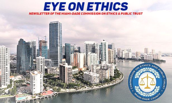 MiamiDadeEthics's tweet photo. Check out the latest issue of Eye on Ethics, the newsletter of the Miami-Dade Commission on Ethics & Public Trust. https://t.co/XTG3BHWzBc #newsletter #ethics #opengovernment #informingthecommunity https://t.co/w4McAFcrKJ