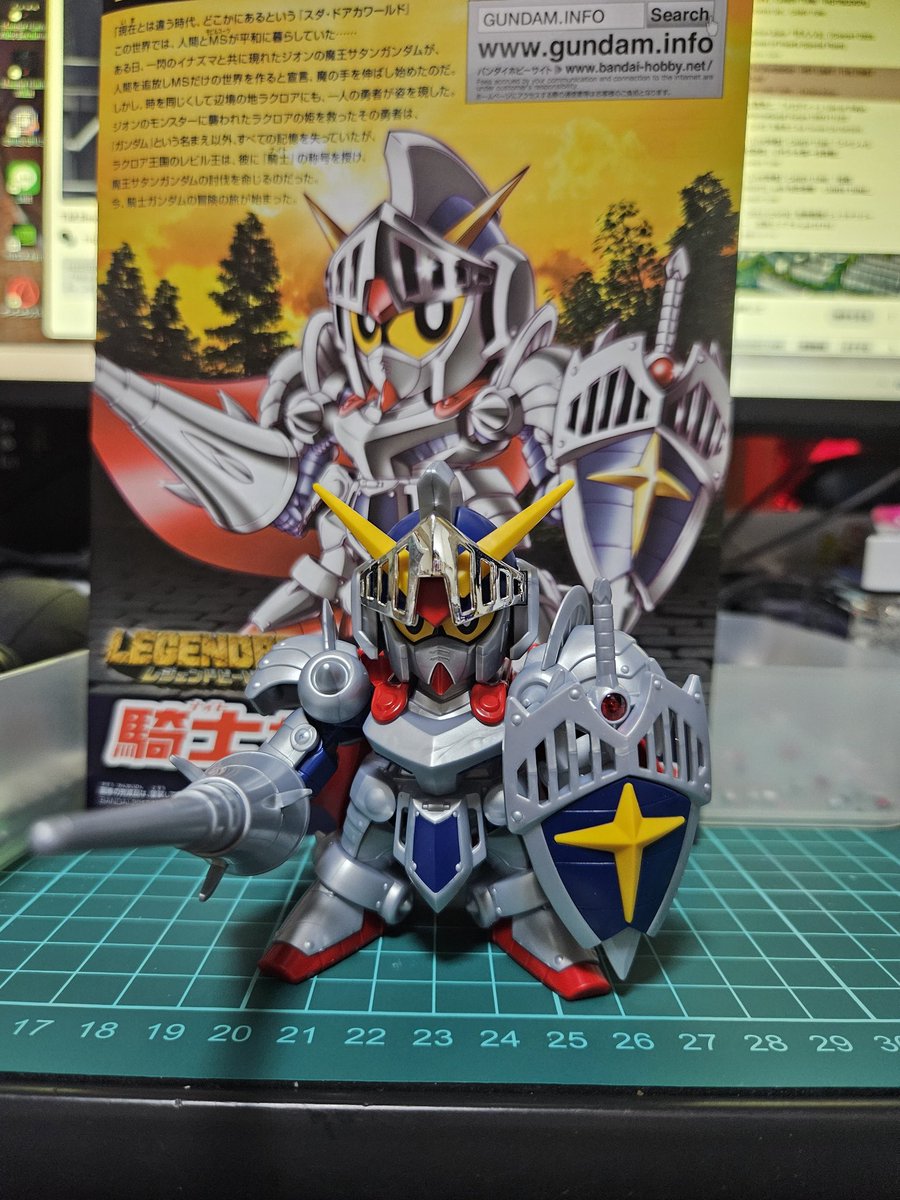 tatsuwon_n's tweet photo. 騎士ガンダム完成✨
BB戦士やからサクッと作れるけどその割にカッコいいな~👍
塗装するともっと良さそう🤗
#BB戦士
#LEGENDBB https://t.co/z4elsbZBzk