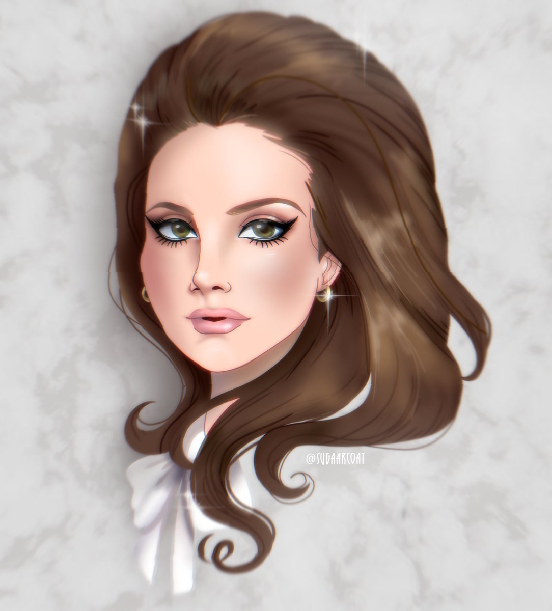 sugaarcoat1's tweet photo. I decided to try making a more realistic drawing, and it was of Lana Del Rey!!! 🤍 #Lanadelrey #drawings https://t.co/NNTZ8GwMeF