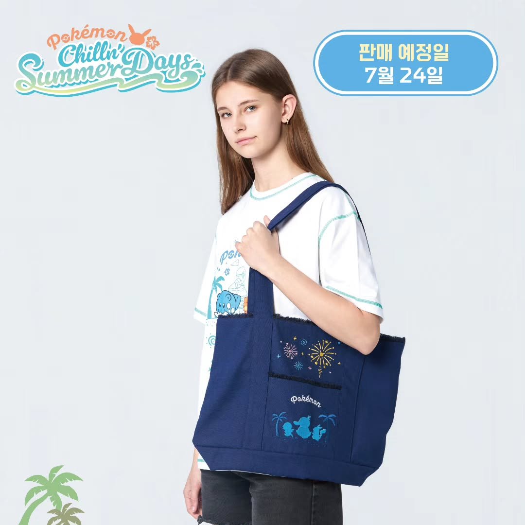 韓国限定】ポケモン Chillin Summer Days Tシャツ L PokéJungle