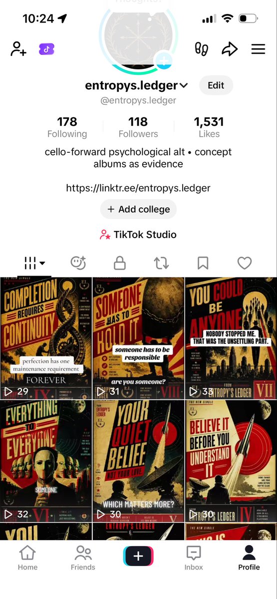 EntropysLedger's tweet photo. @TikTokSupport account level restriction for some reason.  in-app support won’t tell us.  Posts are knee-capped at/around 30 and comments are auto-disabled immediately after posting- no reason given, no explanation provided. Help us out https://t.co/kCpAl6dMcx