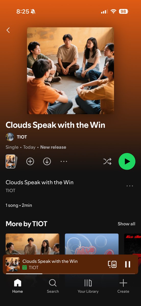 BentFork06's tweet photo. Hey so what happened to tiot’s spotify?? Did they get hacked or smth bc what is this absolutely unlistenable ai slop https://t.co/TUgqZmf4HJ