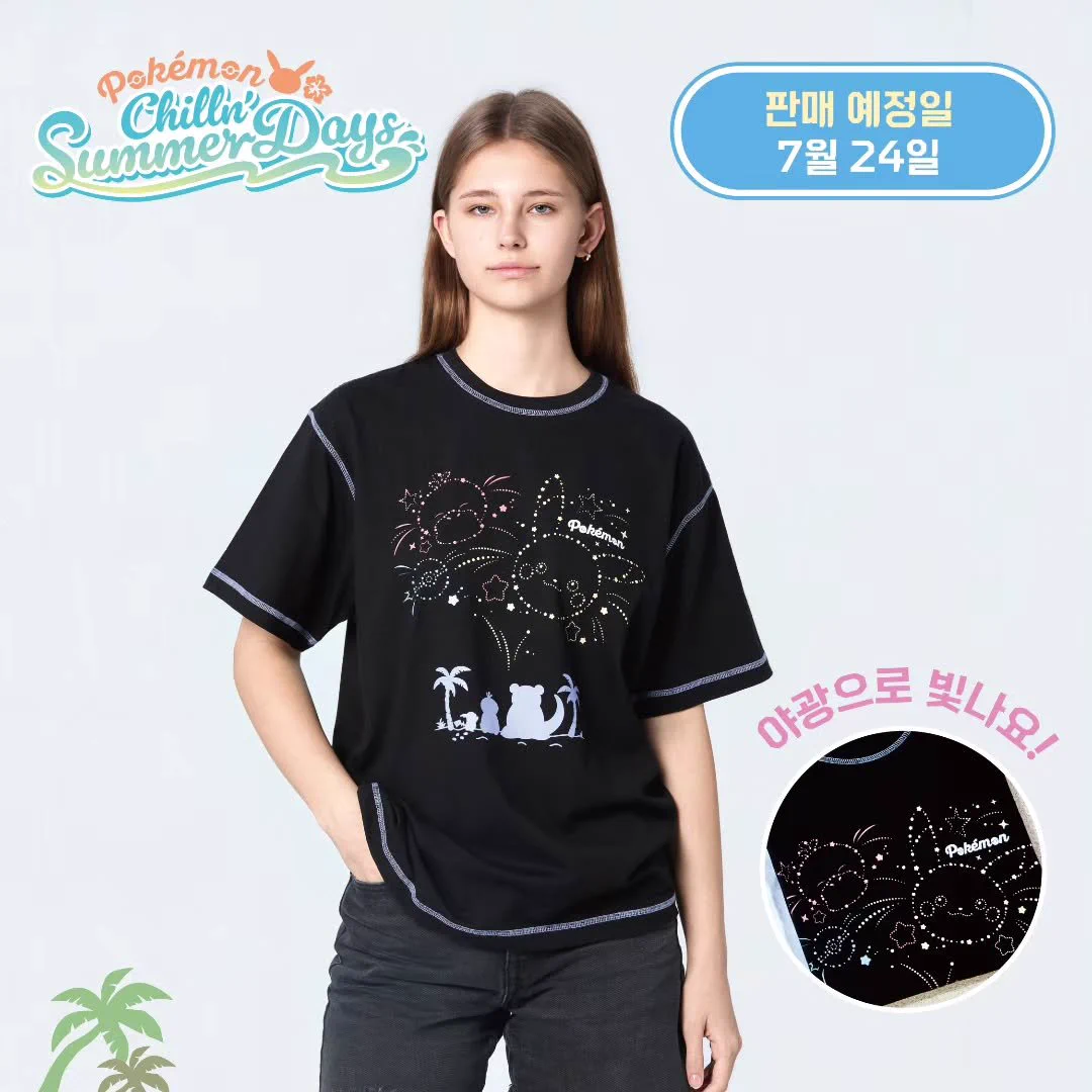 韓国　Pokémon Chillin Summer Days Tシャツ　XL PokéJungle 🌱 Pokémon news for games, merch & more on X: 