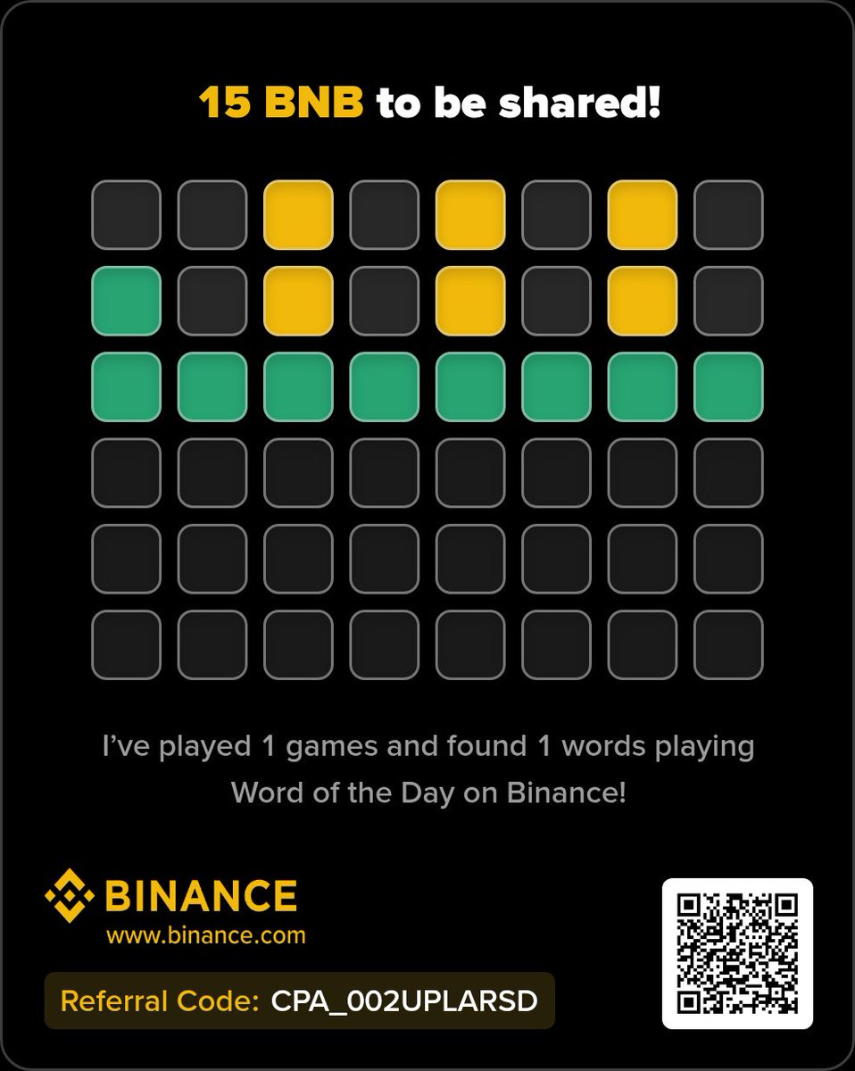 MuhammadMu3dgk's tweet photo. Binance Ka Word of the Day"
چیلنج کامیابی سے مکمل اس 🎉
Binance​ کی نویں سالگرہ (BinanceTurns9)🚀         کوئز میچ   آج کا لفظ کامیابی سے گیس کر لیا ہے اورخصوصی 15\text{ BNB} کے انعام پول میں اپنا حصہ پکا کر لیا ہے! 🥳
​کیا آپ نے آج کا چیلنج پورا کیا؟ اگر نہیں، تو ابھی ٹرائی کریں https://t.co/DPfLH5muhT