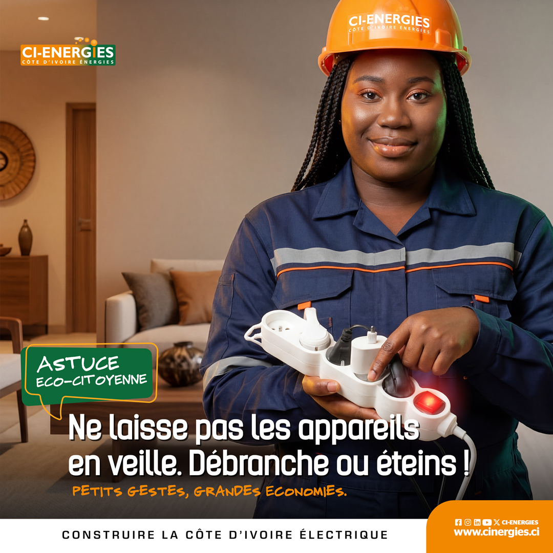 CI_ENERGIES's tweet photo. Appareils en veille = énergie gaspillée ! 🔌 Débranchez pour économiser. #CIENERGIES #EcoTips #FactureMoinsChere https://t.co/OGaxf8yUND
