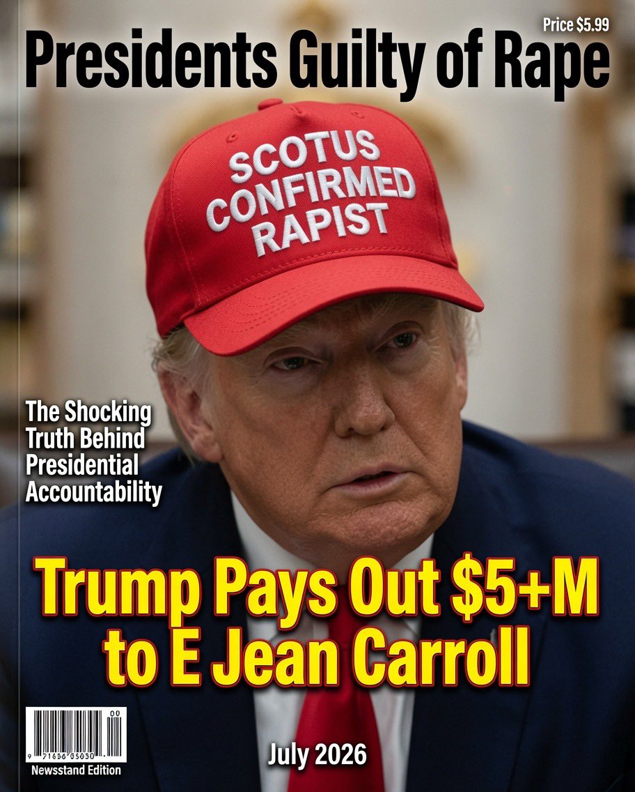 CjMfdt's tweet photo. Another First in Presidential history. 
Of course it’s a Republican. https://t.co/CtEvZD9vWo