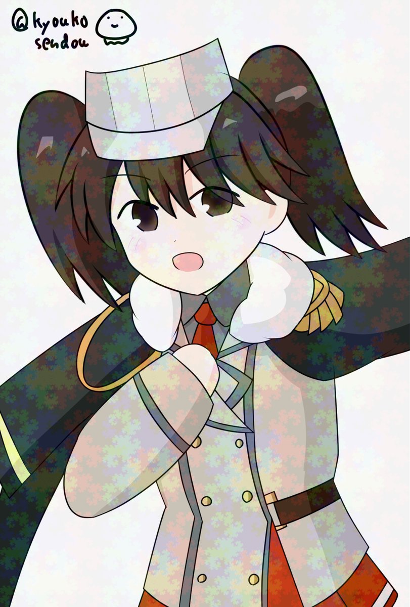 kyoukosendou's tweet photo. #艦これ版深夜の真剣お絵描き60分一本勝負
#艦これ版真剣お絵描き60分一本勝負_20260714
戦艦少女コスの「龍驤」
「あれ?あっちのウチって香取型?」
23:12～00:27(+14) https://t.co/SvR1fu0DbG