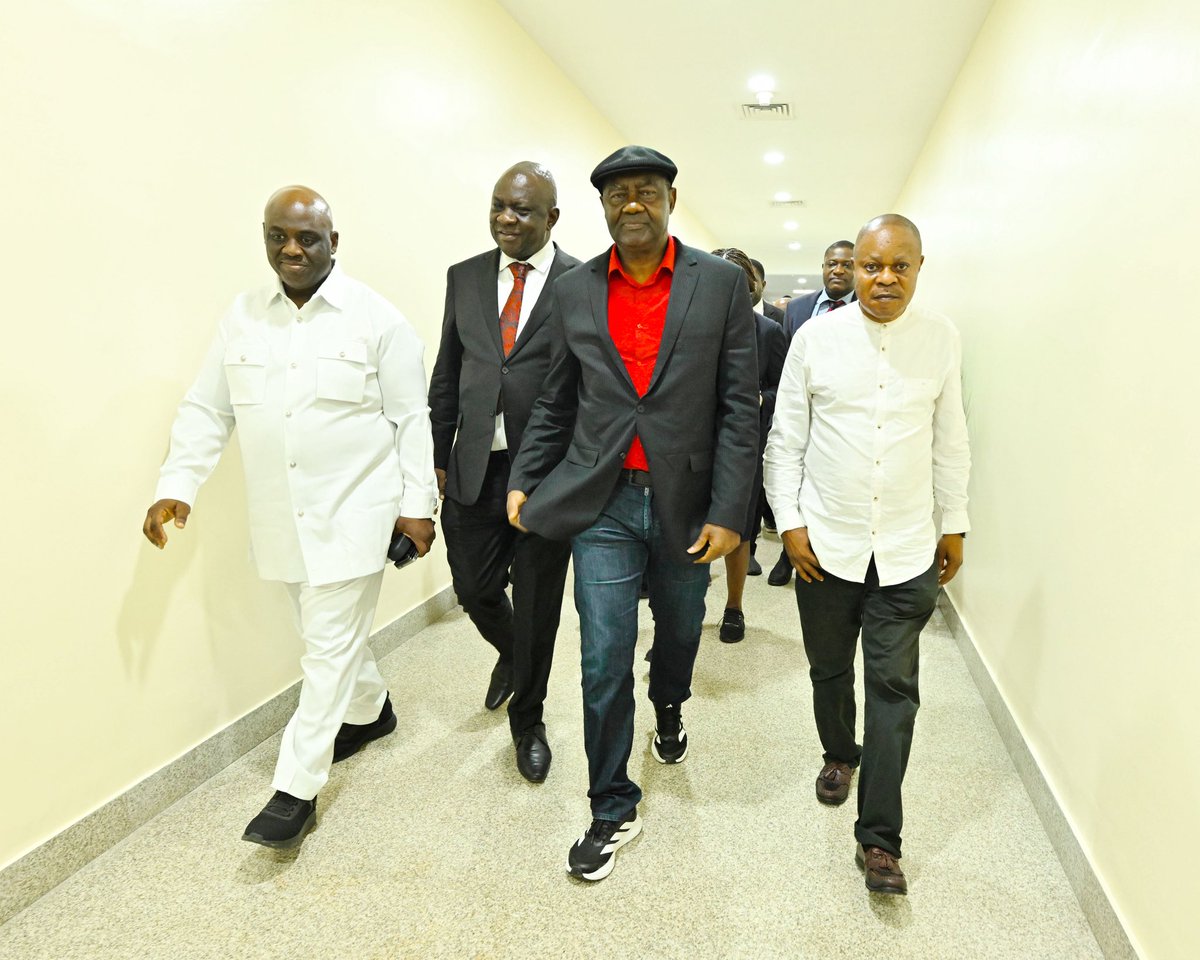 NUPRCofficial's tweet photo. Senator, ministers, NUPRC management visit Dangote Refinery 

The Chairman, Senate Committee on Upstream, Senator Eteng Williams; the Minister of State of Petroleum Resources (Oil), @senlokpobiri; the Minister of State for Petroleum Resources (Gas), Rt.Hon @EkperikpeEkpo; as well as the management and board of the Nigerian Upstream Petroleum Regulatory Commission (NUPRC), have visited the Dangote Refinery in Lagos as part of an ongoing stakeholder engagement.

The visit which took place on Monday, July 13, 2026, also had in attendance the Chairman, board of the NUPRC, Senator Magnus Abe; and the Commission Chief Executive, @OAEyesan 

The government functionaries were received at the refinery by the Group Vice President, Oil and Gas and Fertiliser, Dangote Industries Limited, Mr. Devakumar Edwin, who gave a brief history of the world’s largest single train refinery.

Edwin also revealed the company’s long and short term ambitions especially with regards to increasing its refining capacity.

Speaking on behalf of the Federal Government the Minister of State (Gas), Rt.Hon Ekperikpe, pledged support for the refinery even as he acknowledged the company’s role in job creation and energy security.
#NUPRC #LicensingRound2025 #energyreforms