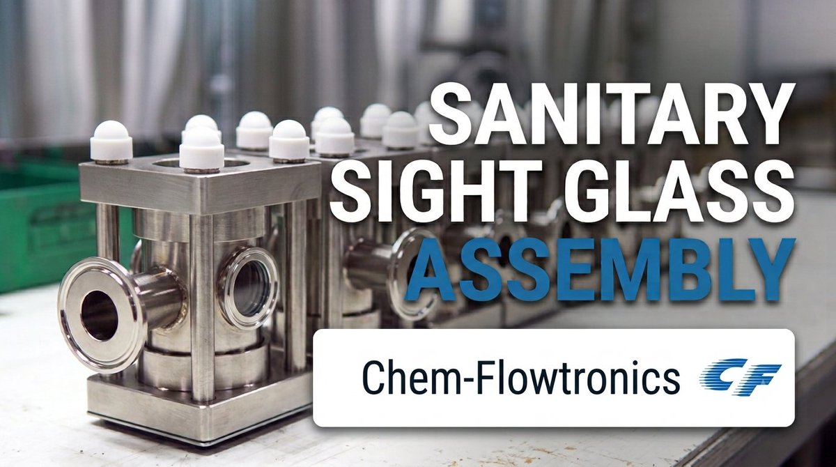 ChemFlowTronics's tweet photo. New #youtube video live now! Chem-Flowtronics Sanitary Sight Glass Assembly! 

https://t.co/iU4t5TemBD

#manufacturer #chemflowtronics #sanitaryprocess #processobservation https://t.co/fdBXD3mXSA