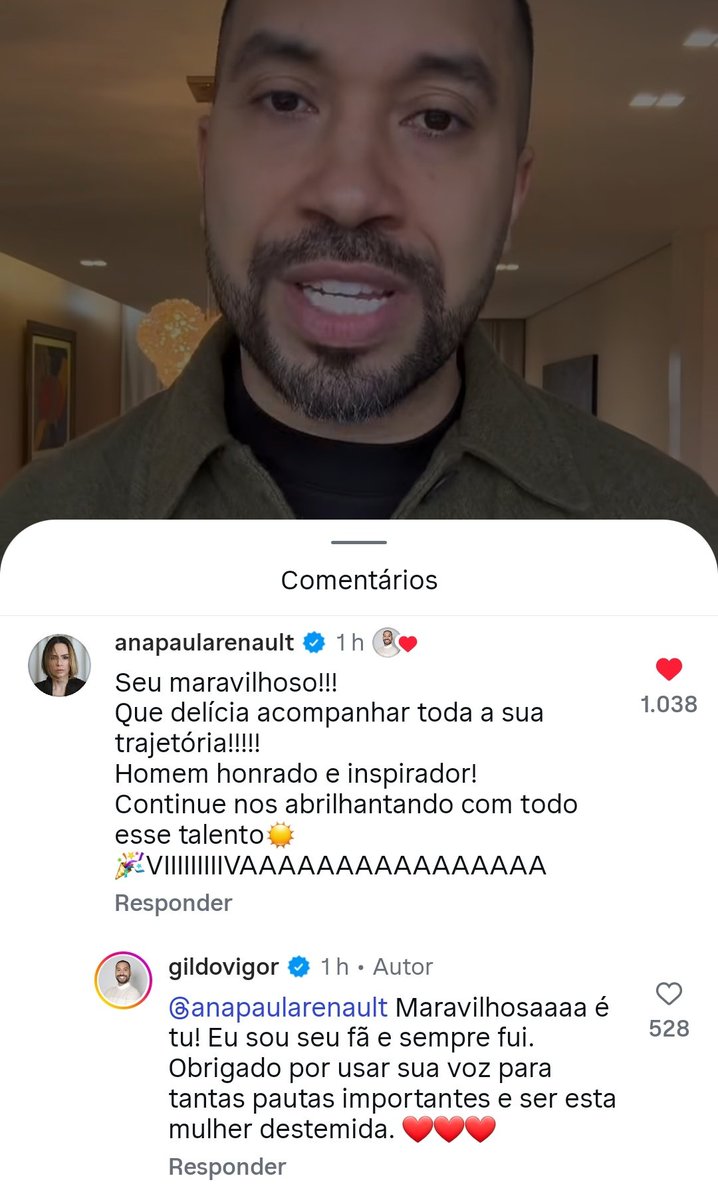 docatha's tweet photo. Hoje é aniversário do @GilDoVigor e a @anapaularenault já passou lá pra deixar uma mensagem muito carinhosa🧙❤️ Parabéns Gil, muitas felicidades e novas conquistas!!🎉👏 https://t.co/CiIkAoLbFS