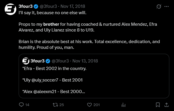 James tweet media