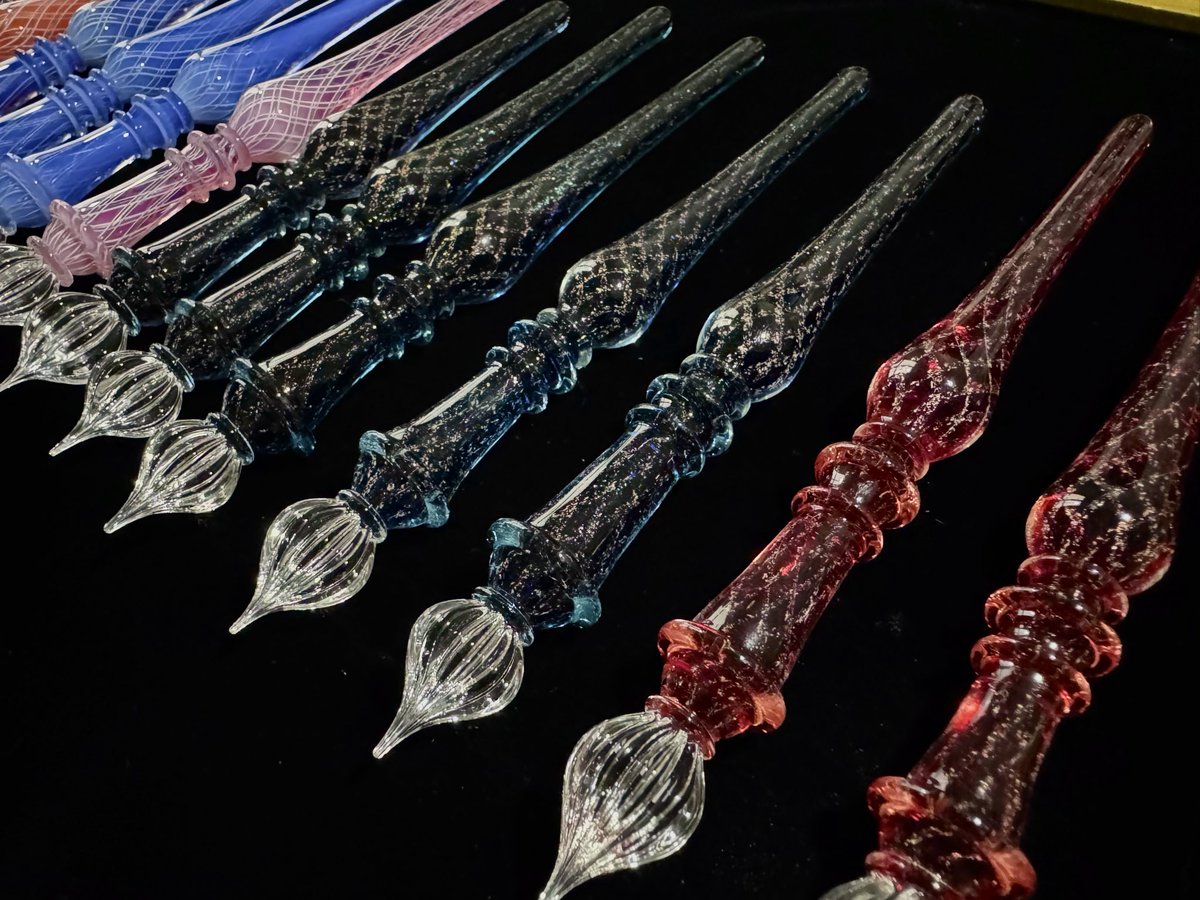 naokawaglass's tweet photo. Glass studio LUC will be participating in A Space Walk at Stationery Fest 2026 from July 30th to August 1st.

Leading up to the event, the glass pens available at the venue will be introduced here.

First up is the Reticello Glass Pen Series.
#stationeryfest2026 #glasspen https://t.co/vI6z3Z1mGH
