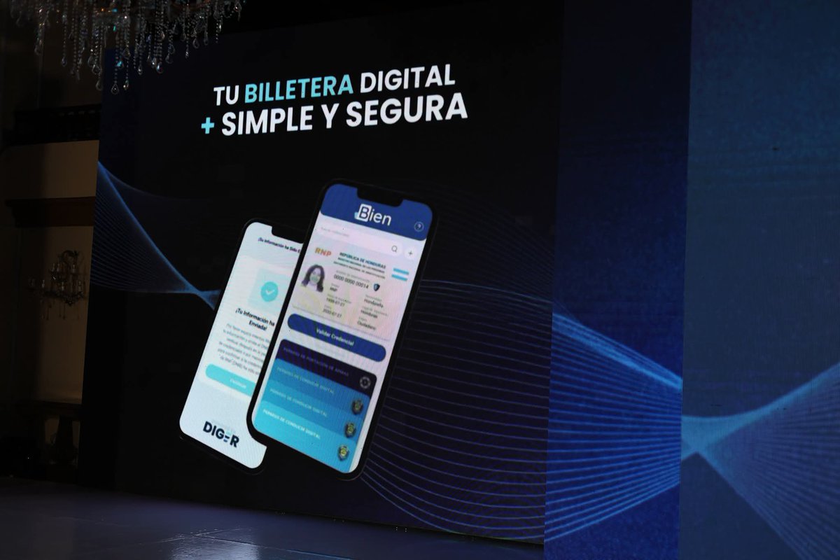 coninfo_hn's tweet photo. El Gobierno del presidente Nasry Asfura dio  un nuevo paso en la modernización del Estado con el lanzamiento de la Billetera Electrónica Nacional (BIEN), una identidad digital que permitirá a  hondureños portar sus principales documentos oficiales desde su teléfono celular . https://t.co/VkaaCQN4e9