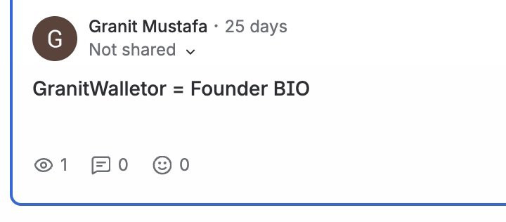ganitbtc's tweet photo. @cz_binance I know how strongly you support founders, so I wanted to bring this to your attention.

I was unfortunately rejected from the Easyresidency program, despite two clear issues with the review process:

1)No one from the team watched my submission videos (only 1 view, which was from myself).
2)My project is private and requires an access request — none was made.

3)Additionally, the rejection referenced Walletor as a “wallet,” but it is actually a DEX.

I’d be happy to share the full demo links directly or walk you (or the team) through the project personally via DM whenever it’s convenient.

Thank you very much for any help or guidance — it’s greatly appreciated.