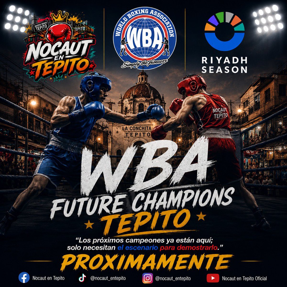 RicardoChew's tweet photo. #FutureOfMexicanBoxing llega a con #NocaoutATepito
Estén atentos a la convocatoria para participar en uno de los torneos amateur mas grandes que tendrá la Ciudad de México. @WBABoxing
#SimplyThePioneers #WorldBoxingAssociation #WBAMexico https://t.co/xCon6QdUXf
