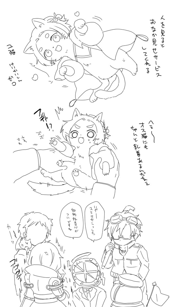matsuri__1go's tweet photo. 猫化　魅惑のおなか… https://t.co/yElsz9L26O