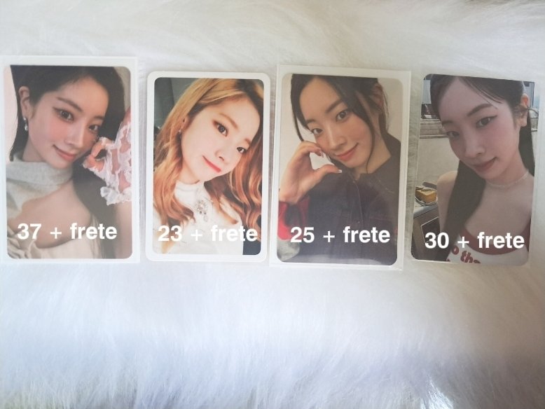 Irohaluvys_'s tweet photo. Venda/Vendo cards Dahyun
⋆˚𝜗𝜚˚⋆ preço na tela + frete calculado pelo super frete
⋆˚𝜗𝜚˚⋆ não possuo feeadbacks pois é uma das minhas primeiras vendas
⋆˚𝜗𝜚˚⋆ prazo de 1 mês e meio
⋆˚𝜗𝜚˚⋆mais informações venha PV! 

Tags :: photocard frete, dahyun,twice, kpop https://t.co/Bnp0EeA9xk