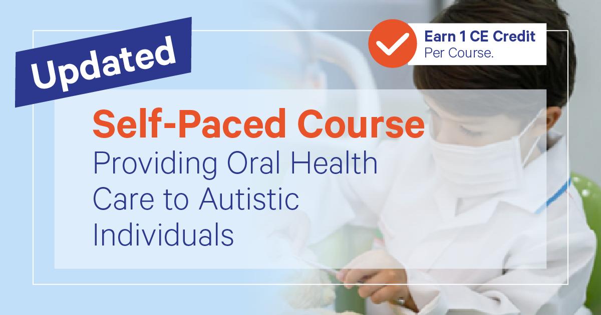 MikeBriddon's tweet photo. Many autistic patients experience heightened sensory challenges during dental visits. Our self-paced course, "Providing Oral Health Care to Autistic Individuals," explores practical ways dental teams can help patients feel more comfortable in the chair: https://t.co/US1AfyxkfA https://t.co/GGGOTsvCht