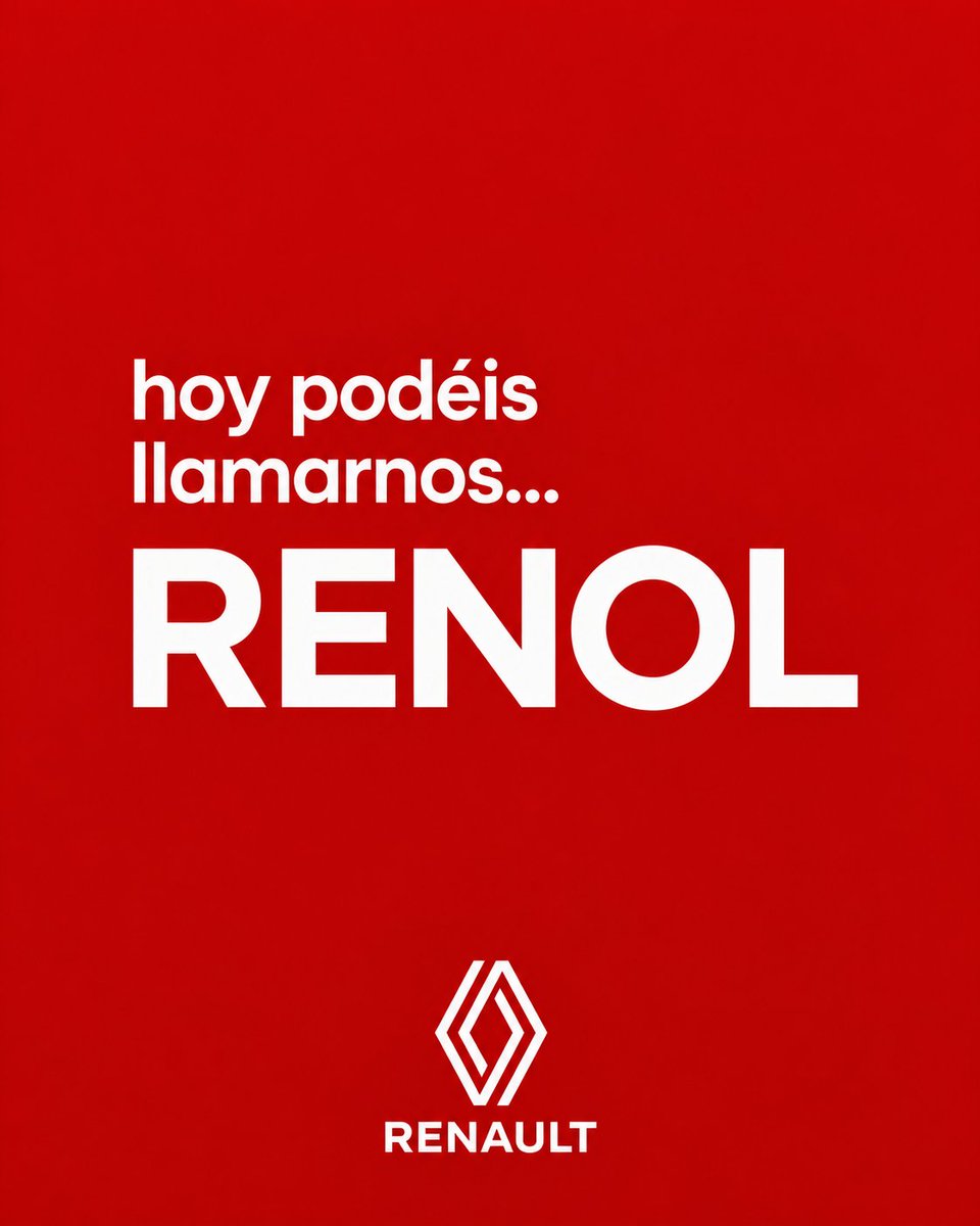 renault_esp's tweet photo. hay victorias que merecen una excepción. hoy podéis llamarnos Renol https://t.co/m1sDk5OXYO