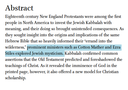 a_westgate's tweet photo. Never ask a Protestant why the "first American Evangelical" was a Christian Kabbalist https://t.co/JTxFu8eU7n