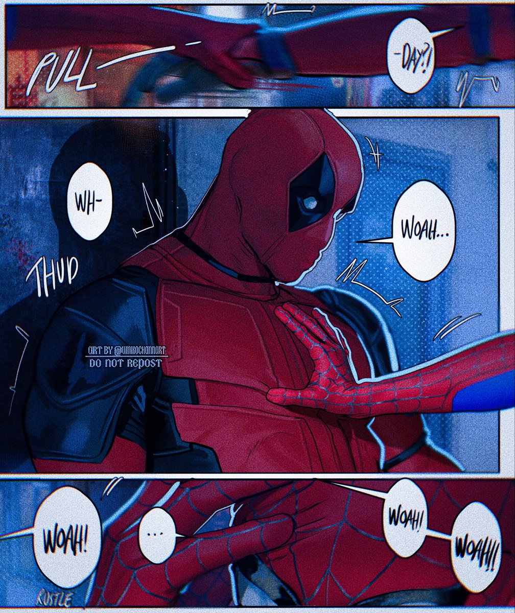 umikochannart's tweet photo. Some Spideypool ✨ (1/2) https://t.co/Y96XEUAycJ