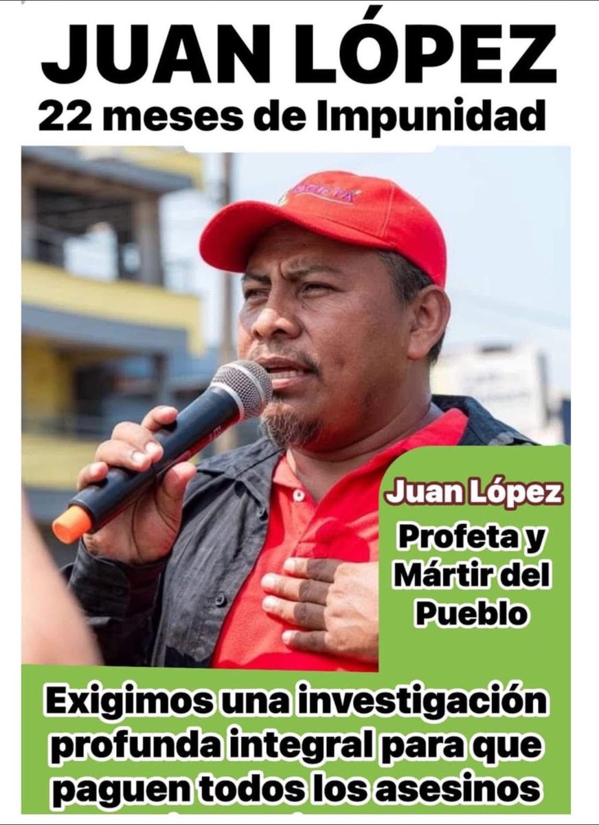LeonelGeorge5's tweet photo. 22 meses de impunidad ; Seguimos Exigiendo #JusticiaParaJuan ante un @MP_Honduras negligente que no avanza con la investigación para los asesinos intelectuales Empresarios y Políticos a quienes Juan López había denunciado y luchaba sin descanso. Negligencia y Silencio cómplice https://t.co/HLdhjobrsU