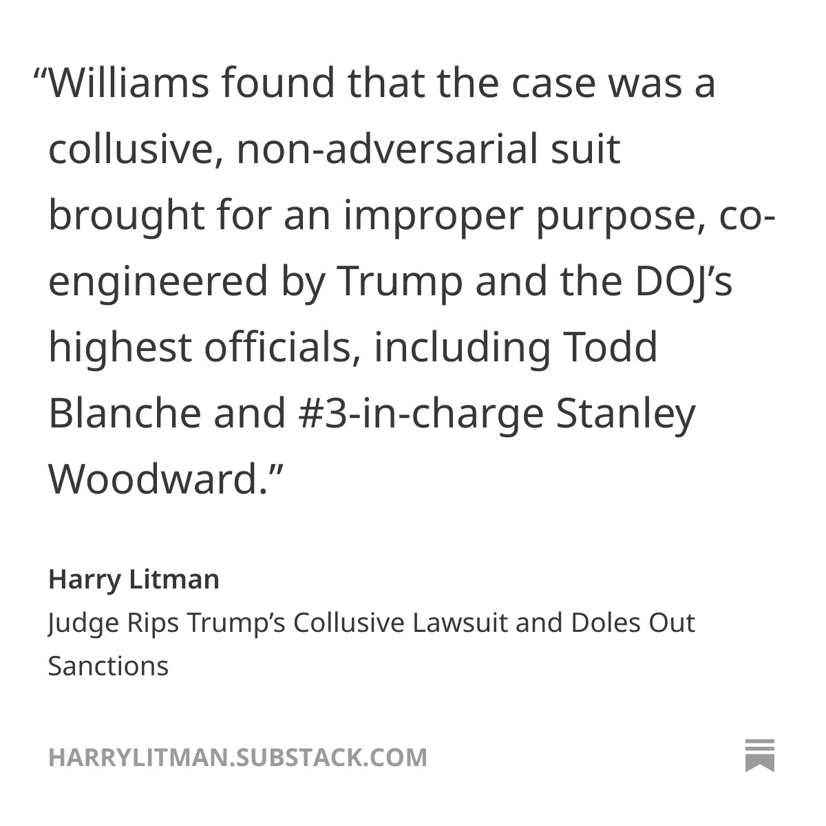 Harry Litman tweet media
