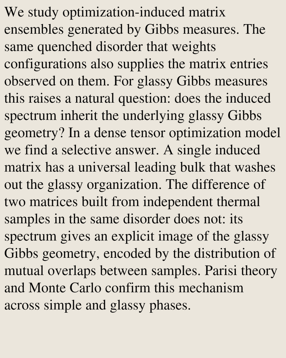 Disordered Systems and Neural Networks Papers tweet media