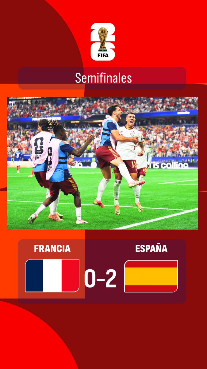 tjcope's tweet photo. 💥 ¡SÍ! ¡¡¡ESTAMOS EN OTRA FINAL DE UN MUNDIAL!!!
🇫🇷 FRANCIA 0 - 2 ESPAÑA 🇪🇸
⚽️ Oyarzabal 22' (p)
⚽️ Pedro Porro 58'

📻 COPE | https://t.co/rRXADuClSE | APP
🔴YT https://t.co/LUDQsM6Jld

🏆 Semifinal #FifaWorldCup
#FranciaEspaña https://t.co/qXz2A9az8j