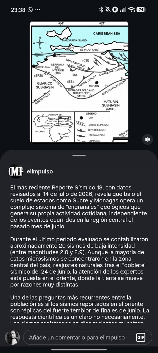 lui_regresa's tweet photo. DENUNCIA PÚBLICA POR PLAGIO Y USO NO AUTORIZADO DE MIS REPORTES SÍSMICOS por parte del Diario El Impulso @elimpulsocom

ING. GEÓLOGO. LUIRAIMA SALAZAR 

Denuncio públicamente la reproducción no autorizada y sin la debida atribución de contenidos pertenecientes a mi Reporte Sísmico 18, publicado el 14 de julio de 2026, por parte del medio El Impulso, en una nota firmada por Jesús Dávila.

La publicación presenta coincidencias sustanciales con mi trabajo. Reproduce la estructura del análisis, la selección de los eventos, las magnitudes, las profundidades, los horarios convertidos a Venezuela, las explicaciones sobre la sismicidad del oriente del país y el material cartográfico que preparé para acompañar el reporte.  Sin embargo, mi nombre no aparece como autora ni se identifica correctamente la fuente de la información.

Estos reportes no surgen de copiar datos de una aplicación.  Cada día invierto aproximadamente tres horas en localizar los eventos, contrastar registros entre diferentes agencias sismológicas, revisar magnitudes, profundidades y coordenadas, descartar posibles duplicidades y redactar una interpretación geológica responsable.

Los horarios son convertidos cuidadosamente a VET (hora de Venezuela) para guiarme a mi misma, porque vivo en otro huso horario.  Esa conversión me permite localizar cada registro en los catálogos internacionales y comprobar que dos reportes distintos no correspondan al mismo evento.  Es un trabajo técnico que exige tiempo, conocimiento y verificación.

Las imágenes y los mapas también son preparados o modificados por mí a partir de artículos científicos arbitrados, respetando siempre las referencias originales.  Incluso mantengo comunicación con algunos de sus autores.  Por ello resulta especialmente grave que un medio presente este material como “cortesía”, sin identificar su procedencia ni reconocer el trabajo de adaptación realizado.

La divulgación científica también tiene autoría.  Tomar el análisis, la redacción, la selección de datos y los recursos gráficos elaborados por otra persona, publicarlos bajo la firma de un tercero y omitir deliberadamente la fuente constituye una práctica carente de ética profesional.

Exijo al medio El Impulso y al firmante de la nota que retiren inmediatamente esta publicación o que la rectifiquen, reconociendo de forma clara y visible mi autoría y citando correctamente el Reporte Sísmico 18 como fuente original.

Informar sobre amenazas naturales requiere responsabilidad, rigor y respeto por el trabajo intelectual.  La información puede compartirse; lo que no puede hacerse es apropiarse del trabajo ajeno y presentarlo como propio.

Agradezco a la comunidad hacer extensiva está comunicación a todos aquellos que de forma inescrupulosa están cometiendo está misma práctica.

Ing. Geóloga Luiraima Salazar
Autora de la serie de Reportes Sísmicos sobre la actividad sísmica de Venezuela.

@elimpulsocom