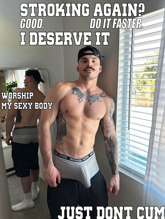 goonerdomboy's tweet photo. I DESERVE IT, STROKE FOR UR SIR 🤤

#GOODBOY #goonmom #goonerviktor #goonerz #goonhammer #goonie #goonerph #goons4ghost #goong #baterikong #Bateria #masturbándose #masturbanda #EdgeWorthy #edgeone https://t.co/9WOFtu7vgE