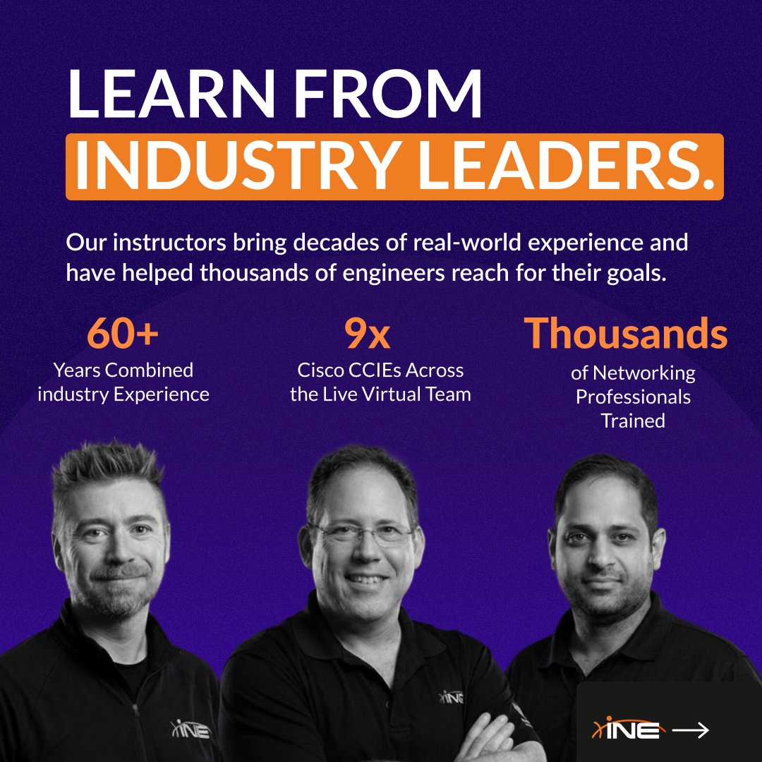 ine's tweet photo. Some concepts are easier to understand when you can ask questions and learn from experienced instructors. 🌐💡

INE Live Virtual Training combines expert instruction with interactive learning to help you build practical networking skills.

Explore: ➡️ https://t.co/koQxehQHY6 https://t.co/UCauRKcvCz