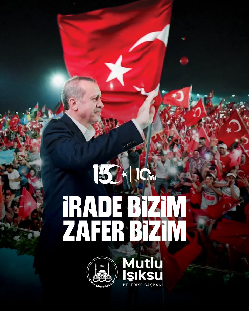 ISIKSUMUTLU's tweet photo. 15 Temmuz; milletimizin iradesine, demokrasisine ve bağımsızlığına canı pahasına sahip çıktığı kutlu bir direnişin adıdır.

O karanlık gecede vatanı, bayrağı ve ezanı için canını ortaya koyan aziz milletimiz, Cumhurbaşkanımız Sayın Recep Tayyip Erdoğan'ın liderliğinde hain darbe girişimine geçit vermemiş; yazdığı destanla Türkiye'nin geleceğine sahip çıkmıştır.

Vatanı ve milleti uğruna şehadete yürüyen tüm kahraman şehitlerimizi rahmet, minnet ve dualarla yâd ediyor; fedakârlıklarıyla bu toprakların bağımsızlığına sahip çıkan kahraman gazilerimize şükranlarımı sunuyorum.

15 Temmuz ruhunu daima yaşatacak, millî irademize, demokrasimize ve bağımsızlığımıza aynı kararlılıkla sahip çıkmayı sürdüreceğiz. Rabbim birliğimizi, beraberliğimizi ve devletimizin bekasını daim eylesin.