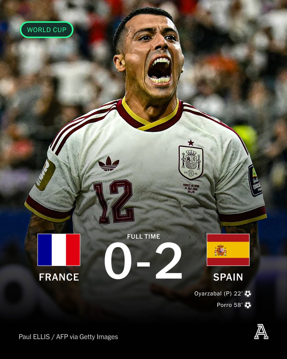 BesameMucho33's tweet photo. Adiós Francia. Olé por España. 
#FIFAWordlCup2026 https://t.co/5puc6fJRvw
