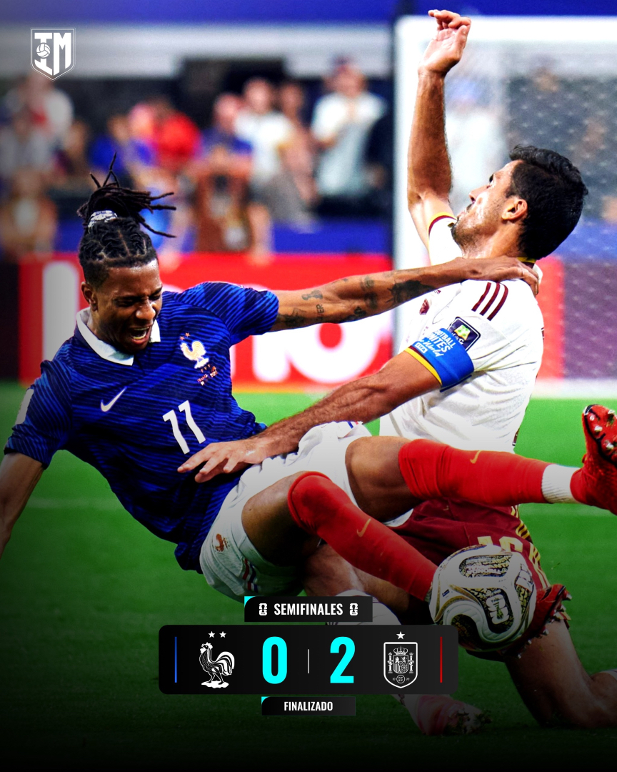 infomorrocotudo's tweet photo. 🇪🇸 ¡SOMOS FINALISTAS DEL MUNDIAL!

La selección española se impuso con autoridad a Francia (0-2) y peleará por el título tras una actuación muy sólida de principio a fin.

0-1  Oyarzabal ⚽️
0-2 Pedro Porro

🏆 A un solo paso de hacer historia. https://t.co/AiH3TFfcqW