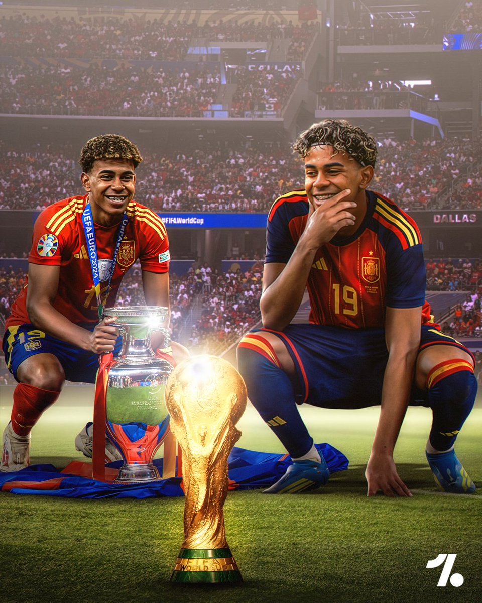 OneFootball's tweet photo. 🚨 LAMINE YAMAL WILL PLAY IN HIS FIRST WORLD CUP FINAL! 🤯✨

Just turned 19 this week, it's not a bad birthday present 😮‍💨 https://t.co/ksflRla0I0