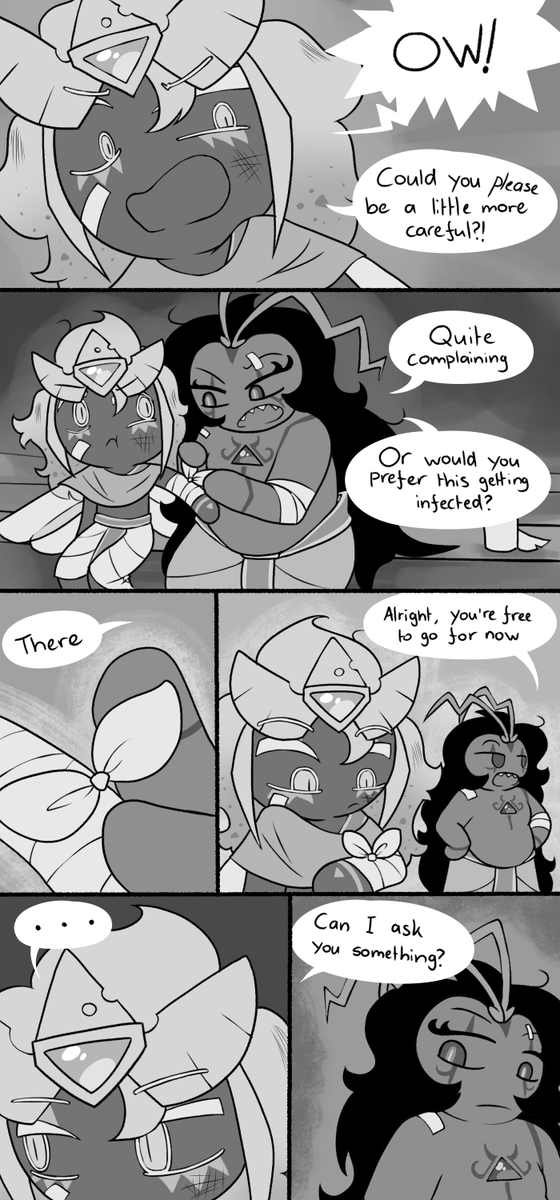 TheSparkledash's tweet photo. Fallen Ancients AU [Archives, page 1-2]

Alright everyone, time for poor Golden Cheese to finally get a bit of a break lol. I have been looking forward to working on this chapter! :3

#cookierun #cookierunkingdom #goldencheesecookie #burningspicecookie https://t.co/ekDm06TXce